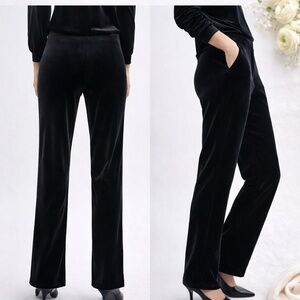 Joseph Elegant Black Velvet Pants